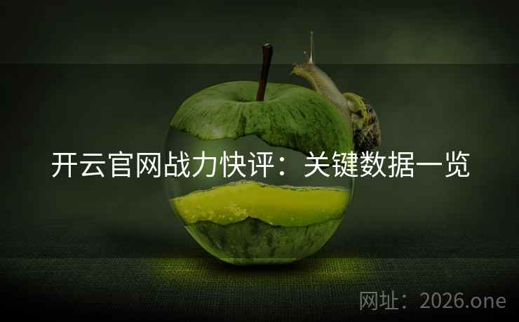 开云官网战力快评：关键数据一览